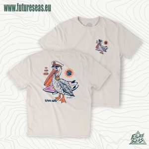 harbour patrol pelican men's surf tee ivory