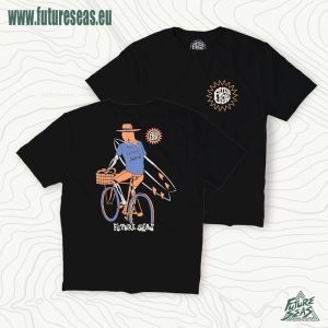 let's go surfin men's surf t shirt black