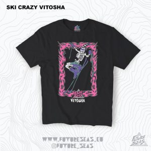ski crazy vitosha kids tee 100% cotton