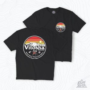 vitosha sunrise men's ski t shirt black