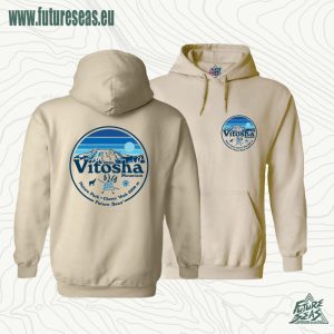 vitosha sunset men's ski hoodie ivory