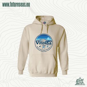 vitosha sunset women's ski hoodie ivory