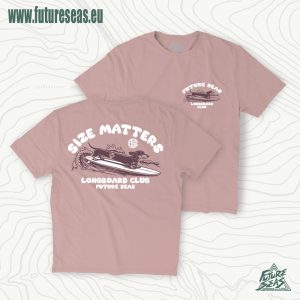 women's longboard surf tee pink